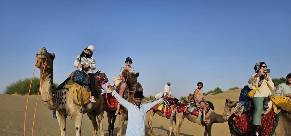 Blissful Half Day Sunset Camel Safari with Musical Evening - Price and value around $39 per person