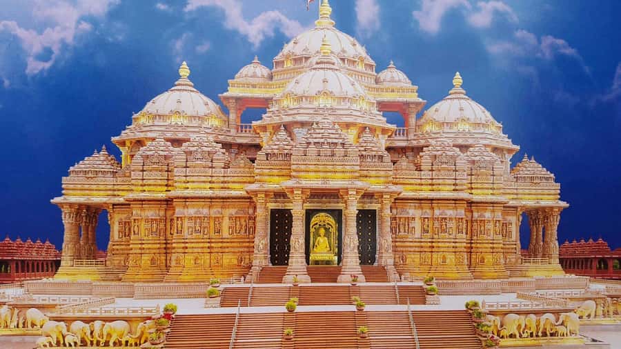Delhi: Akshardham Temple Tour with Water & Light Show by Car - Sahajanand Darshan exhibition: values you can watch, not just read